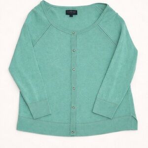 American Eagle Outfitters Green Lightweight Knit Cardigan Sweater XL